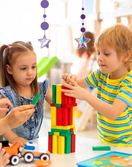 Happy child in daycare